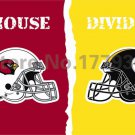 Arizona Cardinals Pittsburgh Steelers helmets House Divided Flag 3ft x 5ft