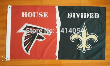 Atlanta Falcons New Orleans Saints House Divided Flag150X90CM Banner