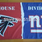 Atlanta Falcons New York Giants House Divided Flag 3x5 FT 150X90CM