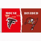 Atlanta Falcons vs Tampa Bay Buccaneers House Divided Flag free shipping