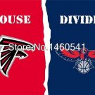 Atlanta Falcons Atlanta Hawks House Divided Flag 3ft x 5ft Polyester