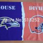 Baltimore Ravens Cleveland Browns House Divided Flag 3x5 FT 150X90CM