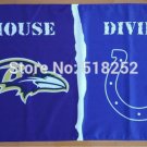 Baltimore Ravens Indianapolis Colts House Divided Flag 3x5 FT 150X90CM