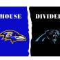 3x5 ft Baltimore Ravens VS Carolina Panthers house divided flag 150x90cm