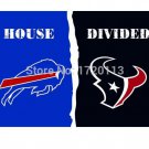 3x5 ft Buffalo Bills VS Houston Texans house divided flag 150x90cm