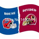 Buffalo Bills Washington Redskins Helmets House Divided Flag 3ft x 5ft