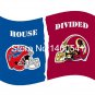 Buffalo Bills Washington Redskins Helmets House Divided Flag 3ft x 5ft