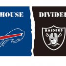 3x5 ft Buffalo Bills VS Oakland Raiders house divided flag 150x90cm
