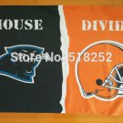 Carolina Panthers Cleveland Browns House Divided Flag 3x5 FT 150X90CM