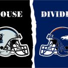 Carolina Panthers VS Denver Broncos House Divided Rivalry Flag 3'*5' 100D