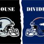 Carolina Panthers VS Denver Broncos House Divided Rivalry Flag 3'*5' 100D