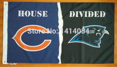 Chicago Bears Carolina Panthers House Divided Flag150X90CM
