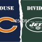 Chicago Bears New York Jets House Divided Flag 3ft x 5ft Polyester