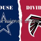 3x5ft Dallas Cowboys flag VS Atlanta Falcons house divided flag 150x90cm
