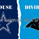 3x5ft Dallas Cowboys vs Carolina Panthers flag house divided flag 150x90cm