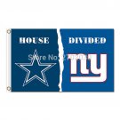 Dallas Cowboys Vs New York Giants Flag And Banner World Series 2016 House Divided 3ft X 5ft