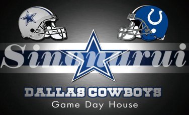 Dallas Cowboys Home Indianapolis Colts Divided Flag Helmet Custom Flags  3ftx5ft