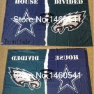 Dallas Cowboys Philadelphia Eagles House Divided Flag 3ft x 5ft Polyester