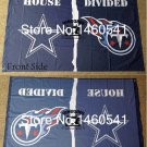 Dallas Cowboys Tennessee Titans House Divided Flag 3ft x 5ft Polyester