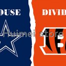 3x5ft Dallas Cowboys vs Cincinnati Bengals flag house divided flag