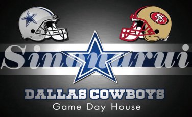 Home Dallas Cowboys Divided San Francisco 49ers Helmet 90*150cm Custom Flags