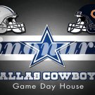 Dallas Cowboys Home Chicago Bears Divided Flag 3ft X 5ft Premium Team Helmet Custom Flags