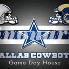 Dallas Cowboys Home Los Angeles Rams Divided Flag Helmet 3x5FT Custom Flags