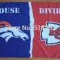 Denver Broncos Kansas City Chiefs House Divided Flag 3x5 FT 150X90CM