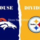 Denver Broncos vs Pittsburgh Steelers Cowboys Divided Rivalry Flag 90x150cm