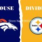 Denver Broncos vs Pittsburgh Steelers Cowboys Divided Rivalry Flag 90x150cm