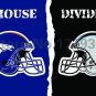 Denver Broncos Carolina Panthers House Divided Flag 3ft x 5ft Polyester
