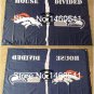 Denver Broncos Seattle Seahawks House Divided Flag 3ft x 5ft Polyester