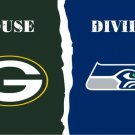 Green Bay Packers vs Philadelphia Eagles House Divided Rivalry Flag 3*5FT