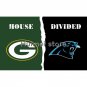 Green Bay Packers house VS Carolina Panthers DIVIDED flying sport flag 3x5 FT