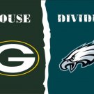 Green Bay Packers AND Philadelphia House Divided flags 3ftx5ft Banner