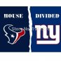Houston Texans VS NewYork Giants house divided flag 150x90cm