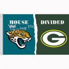 Jacksonville Jaguars vs Green Bay Packers House Divided Rivalry Flag 3x5 FT