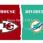 3x5 ft Kansas City Chiefs VS Miami Dolphins flag house divided flag