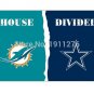 3x5 ft Miami Dolphins VS Dallas Cowboys house divided flag 150x90cm