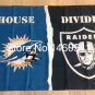 Miami Dolphins Oakland Raiders House Divided Flag 3ft x 5ft Polyester