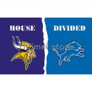 Detroit Lions Flag vs Minnesota Vikings 3X5FT 90x150cm 100% Polyester
