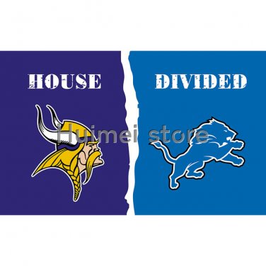 Detroit Lions Flag vs Minnesota Vikings 3X5FT 90x150cm 100% Polyester