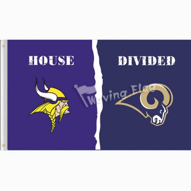 Minnesota Vikings vs Los Angeles Rams 3'*5' 100D Polyester