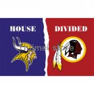 Minnesota Vikings vs Washington Redskins Flag 3X5FT 90x150cm