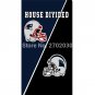 House Divided Helmet New England Patriots Flag Carolina Panthers Banners 3ft X 5ft