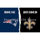 New Orleans Saints VS 90x150cm New England Patriots flag house divided flag banne