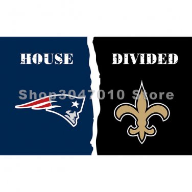 New Orleans Saints VS 90x150cm New England Patriots flag house divided flag banne