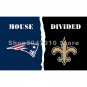 New Orleans Saints VS 90x150cm New England Patriots flag house divided flag banne