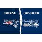 Seattle Seahawks banner house divided New England Patriots flag 3x5ft digital