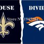 New Orleans Saints Denver Broncos House Divided Flag 3x5ft 150X90cm Polyester Flag Banner